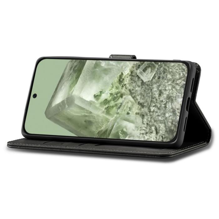 Bild 3, LC.IMEEKE LC.IMEEKE Google Pixel 8A Läder Fodral Svart - Teknikhallen.se