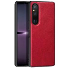  Sony Xperia 1 V Skal Retro L&auml;der R&ouml;d - Teknikhallen.se