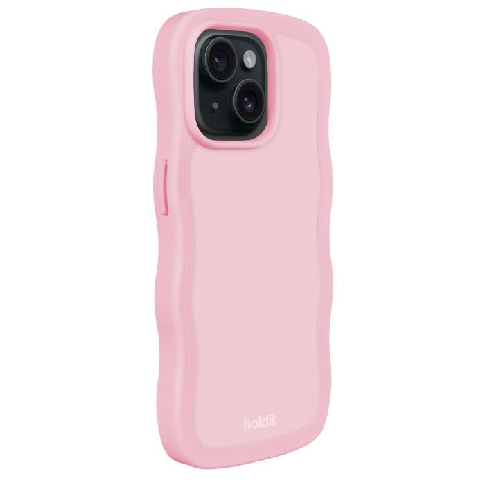 Bild 2, holdit holdit iPhone 15/14/13 Skal Wavy Pink - Teknikhallen.se