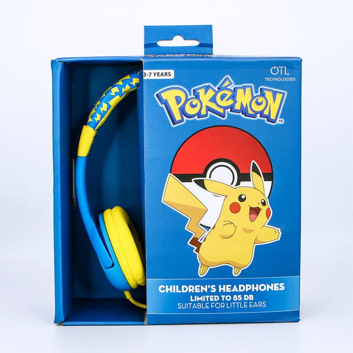 Bild 2, OTL Pokemon Hörlur För Barn Junior On-Ear Pikachu - Teknikhallen.se