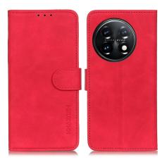 KHAZNEH KHAZNEH OnePlus 11 5G Fodral Retro L&auml;der R&ouml;d - Teknikhallen.se