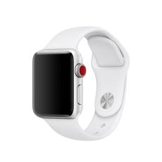  Silikon Armband Apple Watch 42/41/40/38 mm (S/M) - Vit - Teknikhallen.se