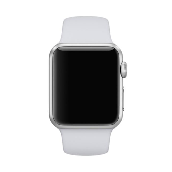 Bild 2,  Silikon Armband Apple Watch 42/41/40/38 mm (S/M) - Grå - Teknikhallen.se