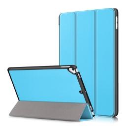  iPad 10.2 2019/2020/2021, iPad Air 10.5, Pro 10.5 Fodral Tri-Fold Ljus Blå - Teknikhallen.se