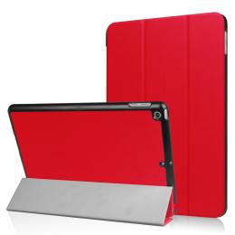  iPad 9.7" (2017) / (2018) - Slimfit Tri-Fold Fodral - Röd - Teknikhallen.se