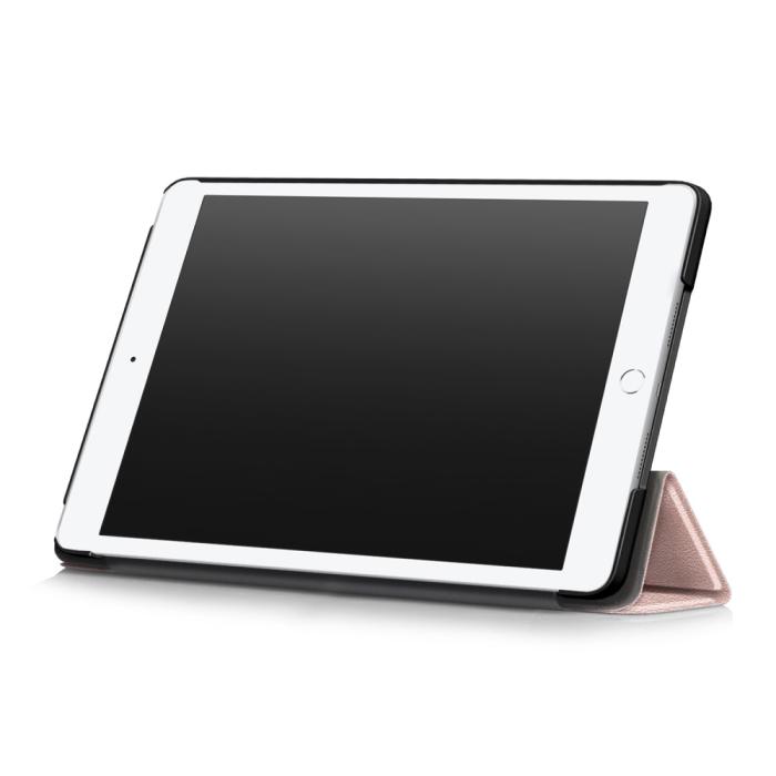 Bild 5,  iPad 10.2 2019/2020/2021, iPad Air 10.5, Pro 10.5 Fodral Tri-Fold Roséguld - Teknikhallen.se