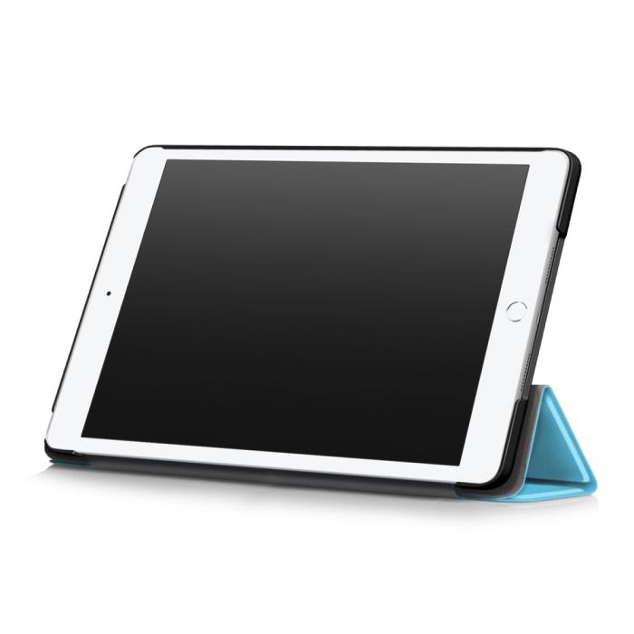 Bild 5,  iPad 10.2 2019/2020/2021, iPad Air 10.5, Pro 10.5 Fodral Tri-Fold Ljus Blå - Teknikhallen.se