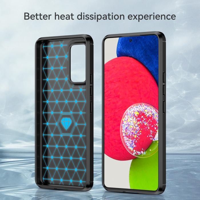 Bild 4,  Samsung Galaxy A53 5G Skal Kolfiber Textur Svart - Teknikhallen.se