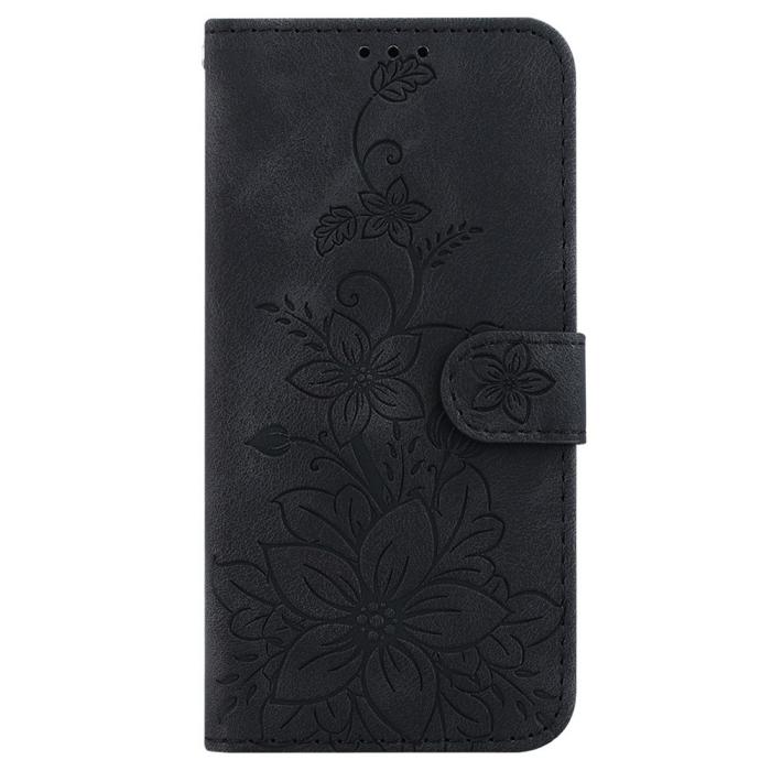 Bild 5,  Samsung Galaxy A27 5G Fodral Läder Blommor Svart - Teknikhallen.se