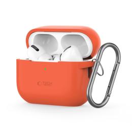 Tech-Protect Tech-Protect AirPods Pro 1/2 Skal Silikon Hook Neon Orange - Teknikhallen.se