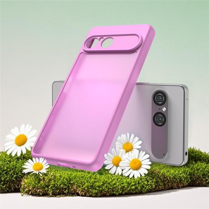 Bild 3,  Sony Xperia 10 VII Skal Hybrid Frosted Rosa - Teknikhallen.se