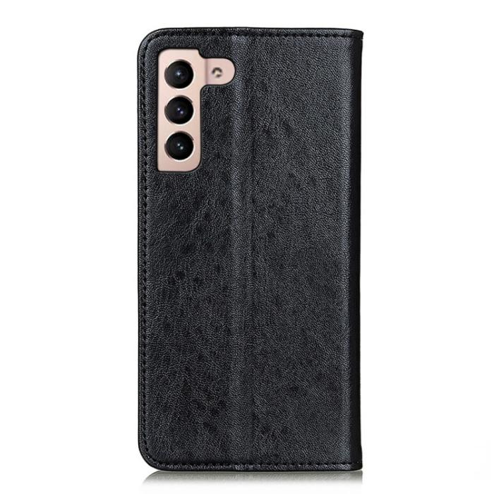 Bild 3,  Samsung Galaxy S22 Fodral Crazy Horse Retro Svart - Teknikhallen.se