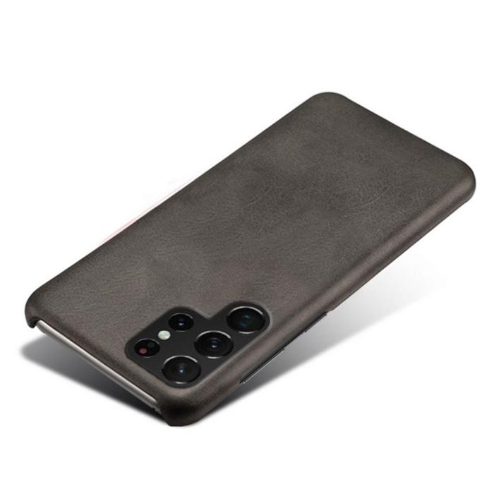 Bild 3,  Samsung Galaxy S23 Ultra Skal Läder Belagt Svart - Teknikhallen.se