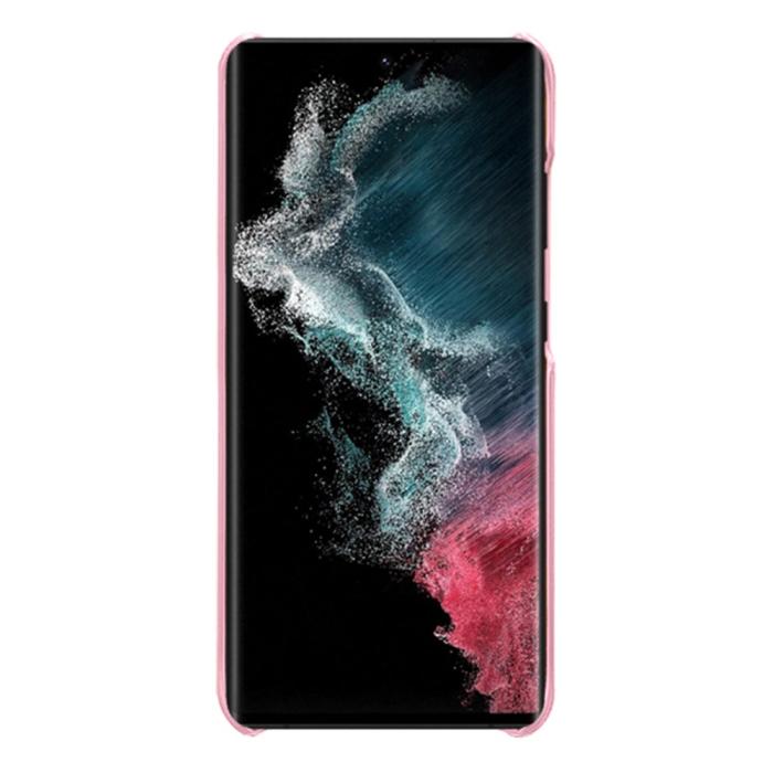 Bild 2,  Samsung Galaxy S23 Ultra Skal Läder Belagt Roséguld - Teknikhallen.se