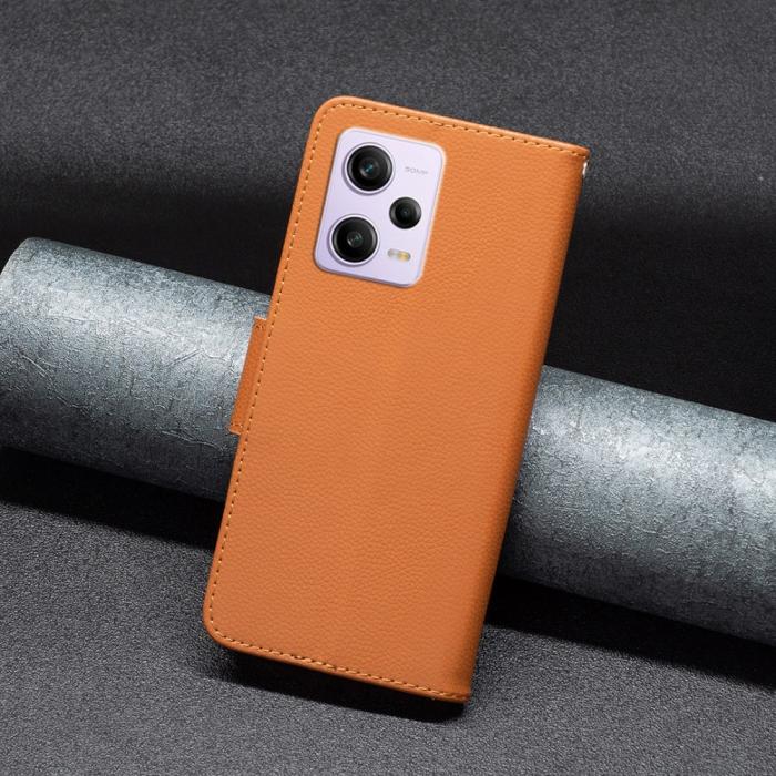 Bild 4,  Xiaomi Redmi Note 12 Pro 5G Fodral Shark Solid Läder Brun - Teknikhallen.se