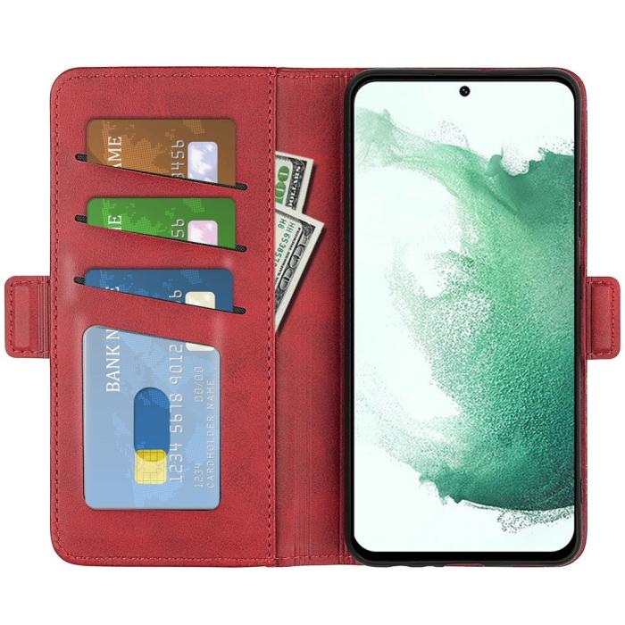 Bild 2,  Samsung Galaxy S23 Plus Fodral Magnetisk Avstängning Röd - Teknikhallen.se