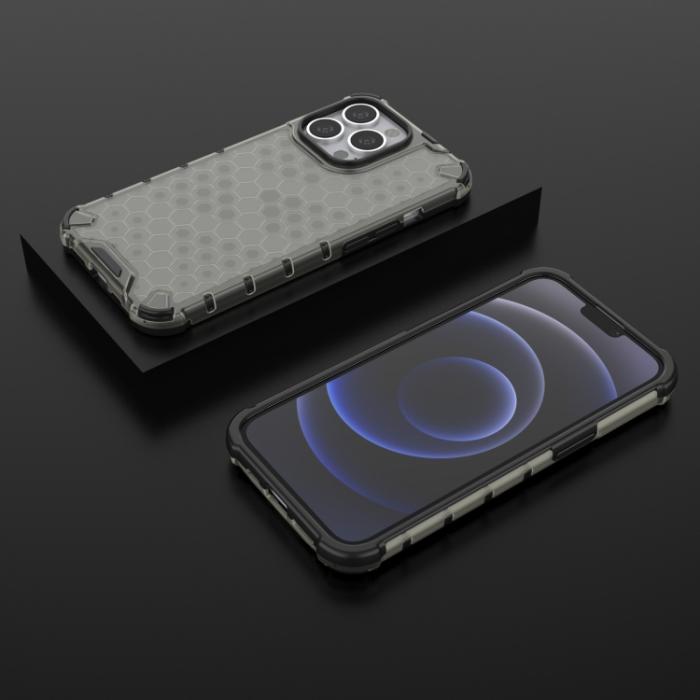 Bild 3,  iPhone 14 Pro Max Skal Shockproof Honeycomb Hybrid Svart - Teknikhallen.se