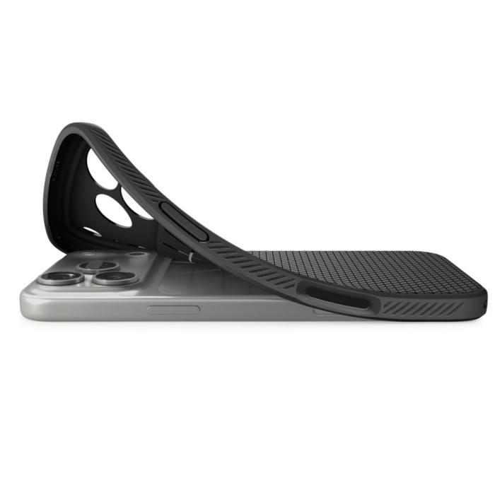 Bild 5, Spigen Spigen iPhone 18 Pro / 17 Pro Skal Liquid Air Mattsvart - Teknikhallen.se