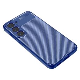  Samsung Galaxy S23 Skal Kolfiber Textur Blå - Teknikhallen.se