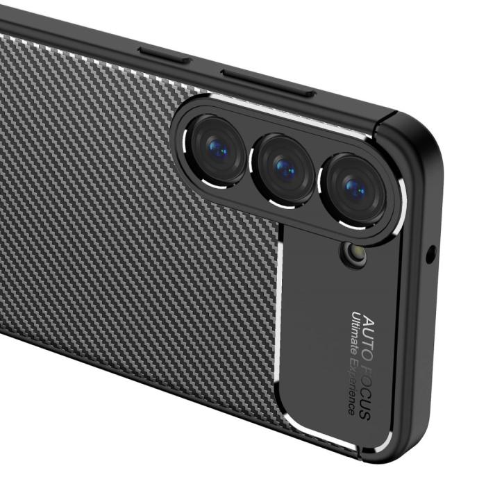 Bild 3,  Samsung Galaxy S23 Skal Kolfiber Textur Blå - Teknikhallen.se