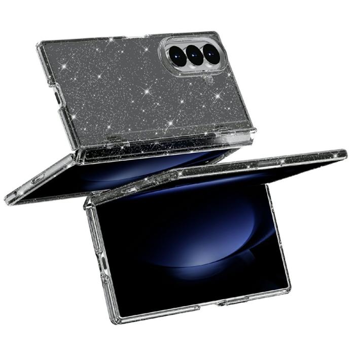Bild 3,  Samsung Galaxy Z Fold 8 Ultra Skal Glitter TPU Svart - Teknikhallen.se