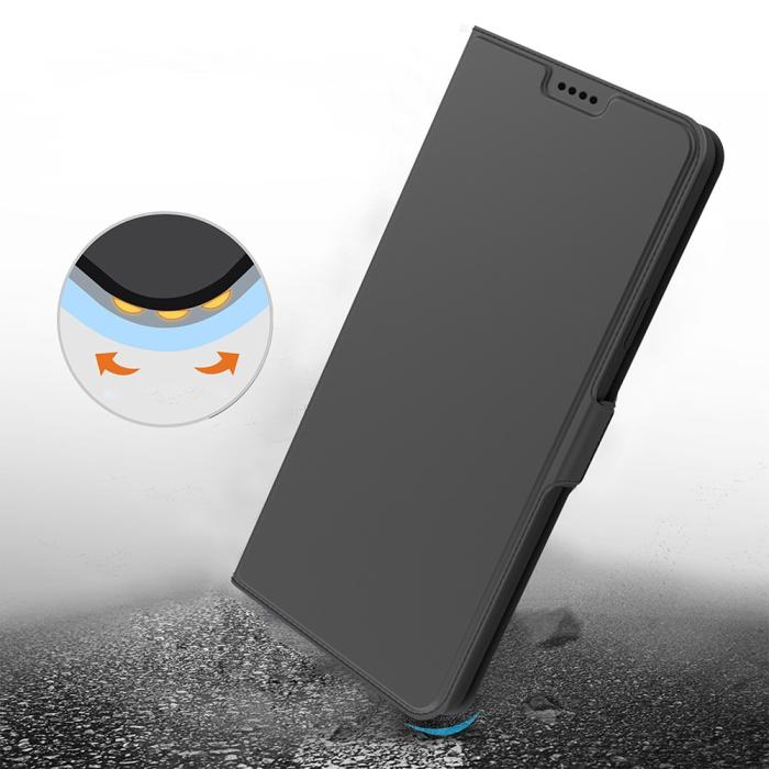 Bild 6,  Samsung Galaxy A25 5G Fodral Slim Läder Svart - Teknikhallen.se
