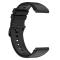  Silikon Armband Smartwatch (22 mm) Svart - Teknikhallen.se