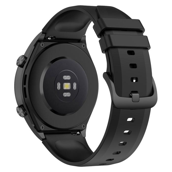 Bild 3,  Silikon Armband Smartwatch (22 mm) Svart - Teknikhallen.se