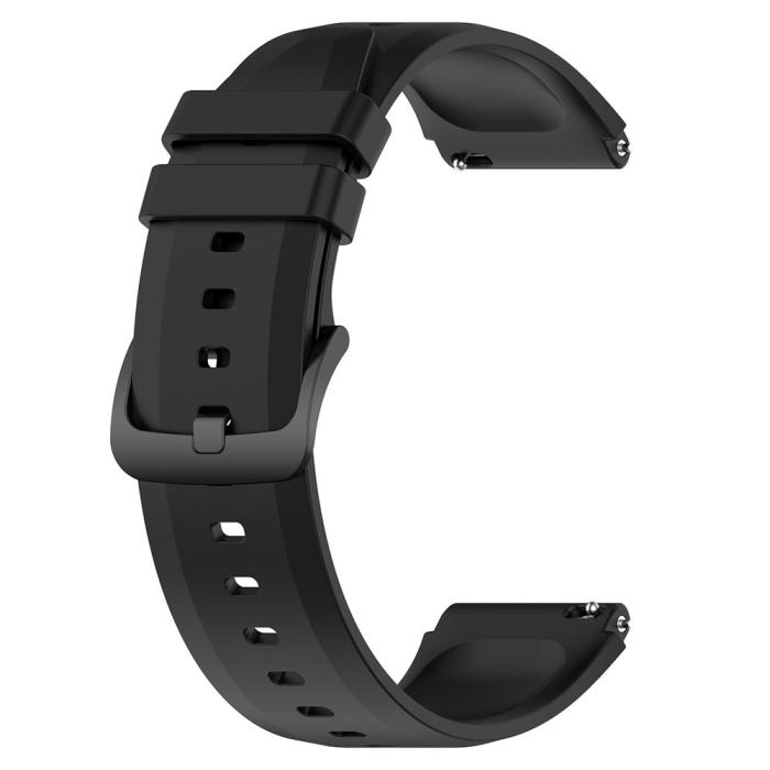 Bild 4,  Silikon Armband Smartwatch (22 mm) Svart - Teknikhallen.se