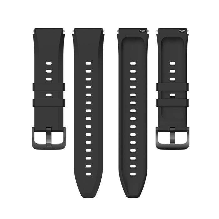Bild 6,  Silikon Armband Smartwatch (22 mm) Svart - Teknikhallen.se
