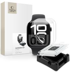 Tech-Protect Tech-Protect Apple Watch 10 42 mm 2-PACK Sk&auml;rmskydd HydroGel Clear - Teknikhallen.se