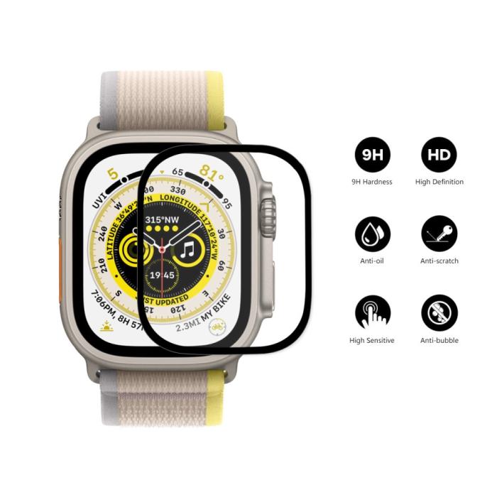 Bild 2, ENKAY ENKAY Apple Watch Ultra 49 mm 2-PACK Skärmskydd Härdat Glas - Teknikhallen.se