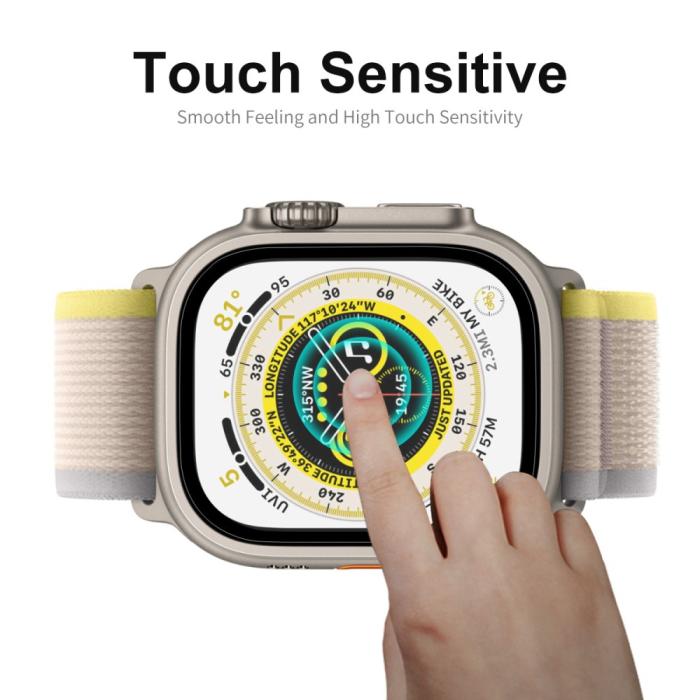 Bild 3, ENKAY ENKAY Apple Watch Ultra 49 mm 2-PACK Skärmskydd Härdat Glas - Teknikhallen.se