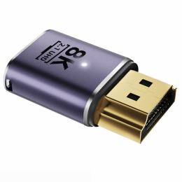  HDMI Hane - HDMI 2.1 Hona 8K 60Hz UHD Adapter Blå - Teknikhallen.se