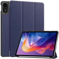  Xiaomi Redmi Pad 2 Fodral Tri-Fold M&ouml;rk Bl&aring; - Teknikhallen.se