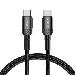 Tech-Protect 100W/5A 1m PD USB-C - USB-C Kabel UltraBoost Evo Svart - Teknikhallen.se