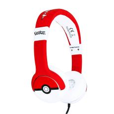 OTL Pokemon H&ouml;rlur F&ouml;r Barn Junior On-Ear Pokeball - Teknikhallen.se