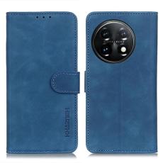 KHAZNEH KHAZNEH OnePlus 11 5G Fodral Retro L&auml;der Bl&aring; - Teknikhallen.se
