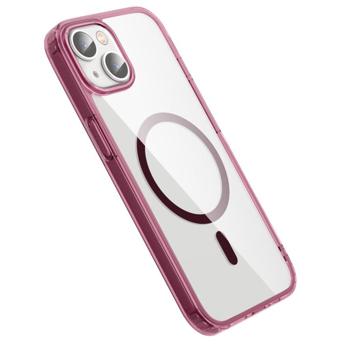 Bild 3, ColorPop ColorPop iPhone 14 Plus Skal CH MagSafe Transparent/Röd - Teknikhallen.se