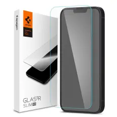 Spigen Spigen iPhone 17e/16e/14/13/13 Pro Sk&auml;rmskydd Slim Glas.tR H&auml;rdat Glas - Teknikhallen.se
