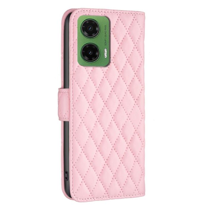 Bild 6,  Motorola Moto G35 5G Fodral Diamond Läder Rosa - Teknikhallen.se