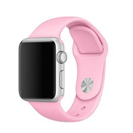  Silikon Armband Apple Watch 41/40/38 mm (S/M) - Rosa - Teknikhallen.se