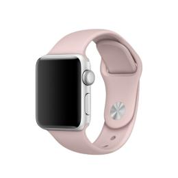  Silikon Armband Apple Watch 41/40/38 mm (S/M) - Ljus Rosa - Teknikhallen.se