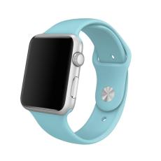  Silikon Armband Apple Watch 42/41/40/38 mm (S/M) - Cyan - Teknikhallen.se