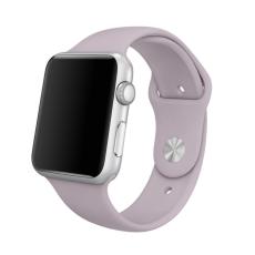  Silikon Armband Apple Watch 42/41/40/38 mm (S/M) - Ljus Lila - Teknikhallen.se