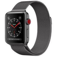  Milanese Loop Metall Armband Apple Watch 42/44/45/46/49 mm Gr&aring; - Teknikhallen.se