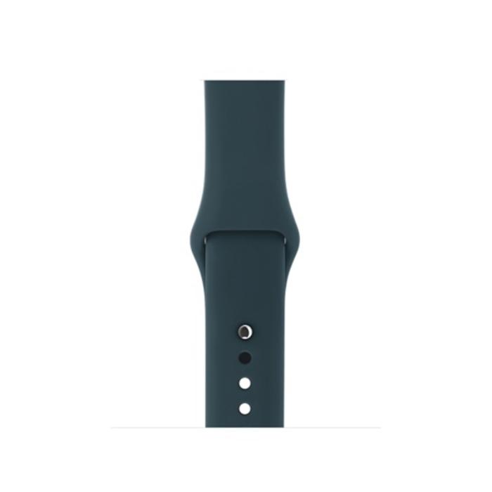 Bild 3,  Silikon Armband Apple Watch 42/41/40/38 mm (S/M) - Mörk Grön - Teknikhallen.se
