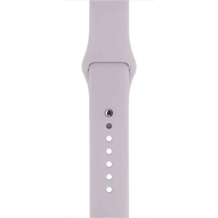 Bild 2,  Silikon Armband Apple Watch 42/41/40/38 mm (S/M) - Ljus Lila - Teknikhallen.se