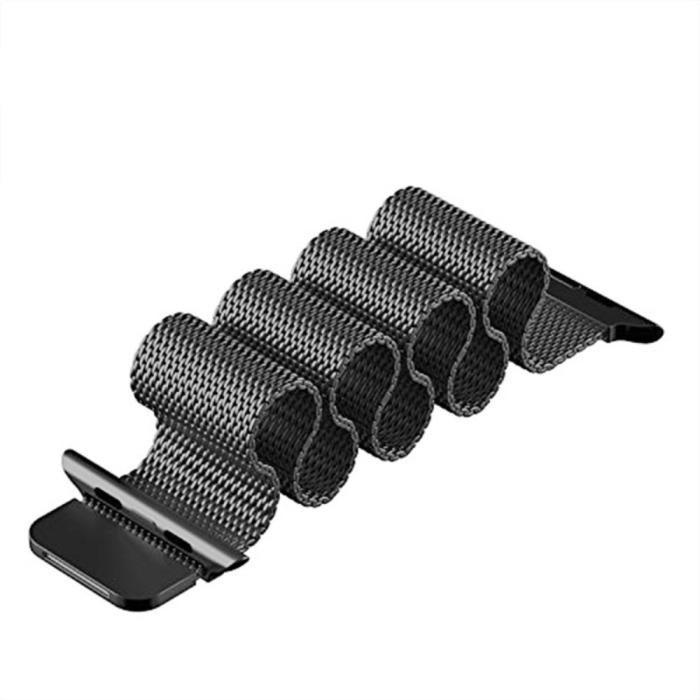Bild 2,  Milanese Loop Metall Armband Apple Watch 42/44/45/46/49 mm Grå - Teknikhallen.se