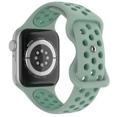 ColorPop Sportarmband Dual-Color Apple Watch 42/44/45/46/49 mm (M/L) Gr&ouml;n - Teknikhallen.se